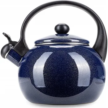 Varná konvice Konvice tradiční ocelová smaltovaná Kamille 2,2 l modrá
