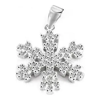 Přívěsek Beneto Fashion stříbrný Sněhová Vločka Přívěsek AGH679