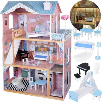 Domeček pro panenku Domeček pro panenky Jokomisiada Dřevěný domeček, 121 cm