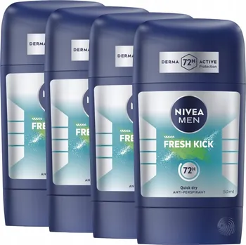 NIVEA MEN Fresh Kick Antiperspirant pro muže v tyčince do podpaží 48h 50ml x4
