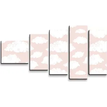 Obraz Sablio Obraz - 5-dílný Oblaka - 100x60 cm
