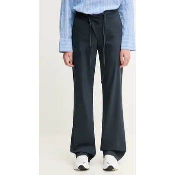 Dámské kalhoty Kalhoty Ottolinger Double Fold dámské, tmavomodrá barva, high waist, 123.201723.01, 36, 59X