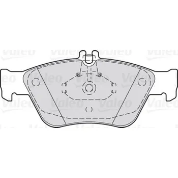 Brzdová destička Sada brzdových destiček, kotoučová brzda VALEO 301357