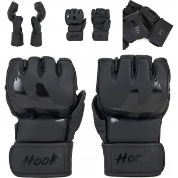 Bojový sport MMA rukavice HOOK FIGHTING Ready To Fight černé S