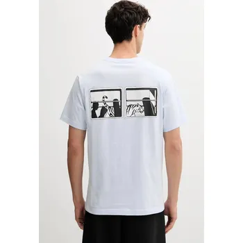 Pánské tričko Bavlněné tričko Kenzo FF65TS2564SG modrá 50X, vel. M