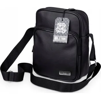 Kabelka Kaletnik kabelka přes rameno přírodní kůže lícová černá