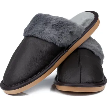 Pánská obuv PAPUČE PÁNSKÉ Alessio domácí ZATEPLENÉ MĚKKÉ Kožíšek vel. 43-44