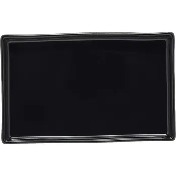 Talíř Costa Nova Talíř mělký Laguna 18 cm, černý, vyvýšený okraj (2 ks)