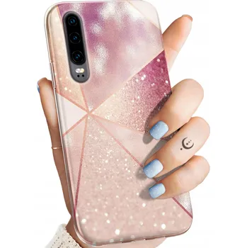 Pouzdro na mobilní telefon Zadní Kryt Hello Case pro Huawei P30 růžový