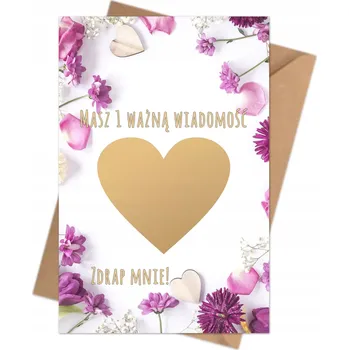 Obraz Přání Bytecraft s personalizovanou stírací los kartou a obálkou, 10x15 cm