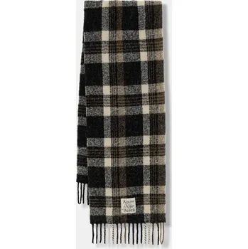 Šála Šála s přídavkem vlny United Colors of Benetton černá barva, 62QJDU027 99X, vel. ONE SIZE