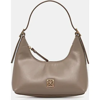 Kabelka Kožená kabelka Calvin Klein LV04F3263G béžová 80X, vel. ONE SIZE