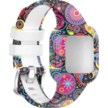 Příslušenství k chytrým hodinkám VSECHNONAMOBIL 80849 ART Silikonový řemínek pro Garmin Vivofit Junior3 MANDALA