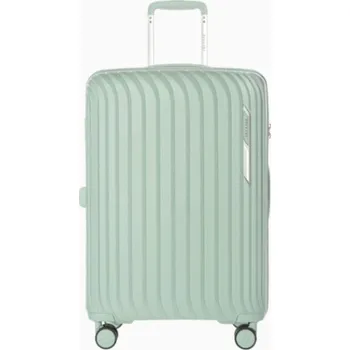 Střední mátový kufr Marbella s drážkami