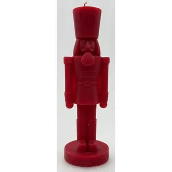 Svíčka Dekorativní svíčka Nutcrack červená červená