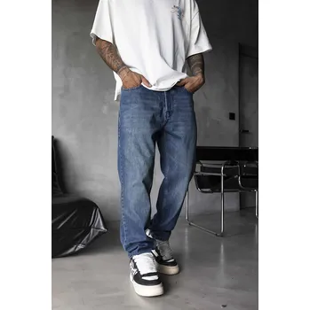 Pánské džíny Black Island Modré loose fit džíny Indigo Drift Velikost: 32