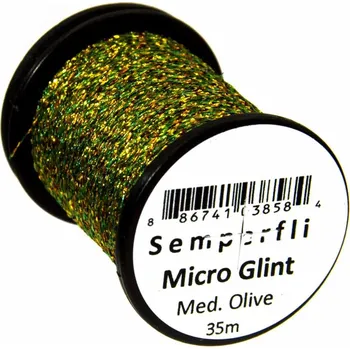 Semperfli Micro Glint Tinsel Medium Olive