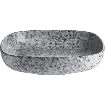 Miska čtvercová Mamoro, 21x21 cm / 1100 ml - černá/bílá