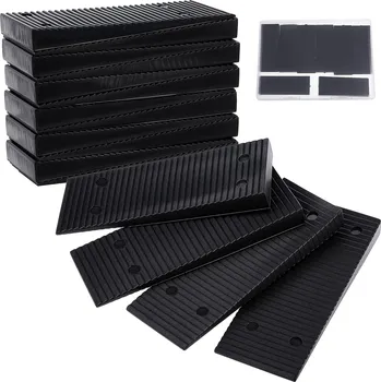 Zdenické nářadí Plastové vyrovnávací klíny 16 kusů 8 x 3 cm univerzální podložky černé