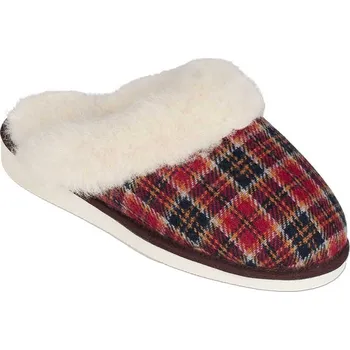 Dámské pantofle Pantofle TEX s lemem Hnědá 30