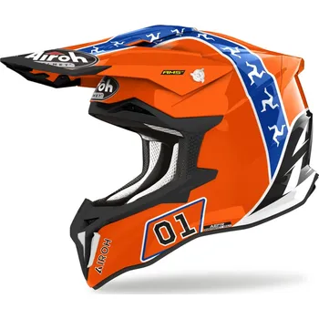 Helma na motorku Přilba STRYCKER Hazzard, AIROH (oranžová) 2025 (Velikost: M)