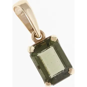 Přívěsek My Moldavite Zlatý přívěsek s vltavínem 1386