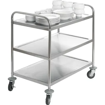 Servírovací stolek Servírovací vozík Standard 3B se 3 policemi