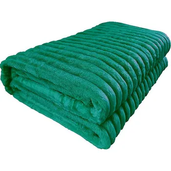 deka 4sleep Mikroplyšová deka 160 × 200 cm Viola, zelená