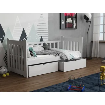 Dětská postel Dětská postel s úložným prostorem Atreus Barva dřeva: Bílá barva, Rozměry: 80x180