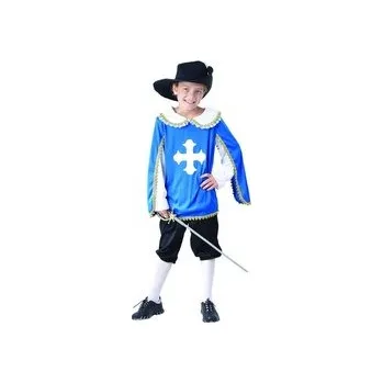 Karnevalový kostým Šaty na karneval - mušketýr, 130 - 140 cm