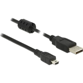 Mobilní telefon Delock USB kabel USB 2.0 USB-A zástrčka, USB Mini-B zástrčka 1.50 m černá 84913