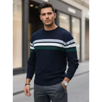 Pánský svetr Pánský svetr DSTREET WX2334 TMAVĚ MODRÁ XXL