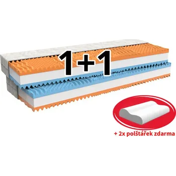 Matrace MPO Matrace FANTASY 1+1 Typ potahu: Easy clean, Rozměr: 80x200 cm