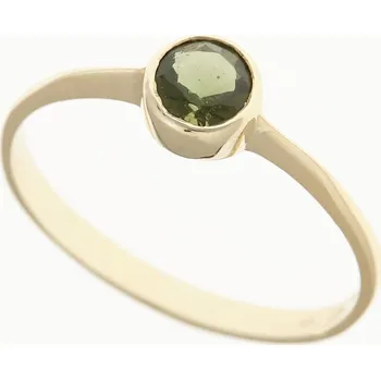 Prsten My Moldavite Zlatý prsten s vltavínem 3139-4959 50 mm