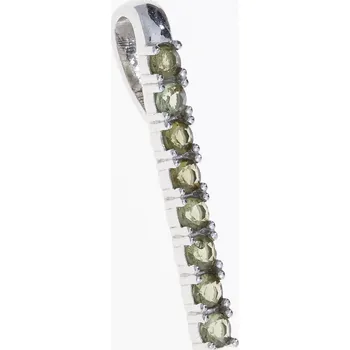 Přívěsek My Moldavite Stříbrný přívěsek s vltavíny 1009