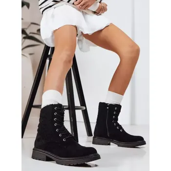 Dámská zimní obuv Dámské boty DSTREET ZY1231 ČERNÁ 39