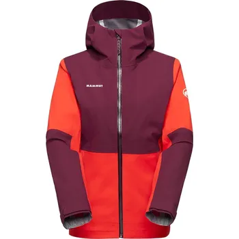 Dámská větrovka Mammut Linard Guide HS Hooded Jacket Women Velikost: S / Barva: 3807 mammut red-vin
