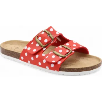 Dámské pantofle SAMLUX® Dámské korkové pantofle 9024 red Barva: Red, Velikost: 38
