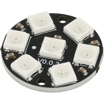 Řídicí jednotka MSALAMON Kroužek 7 adresovatelných LED RGB WS2812 5V