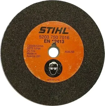 Brusný kotouč STIHL Ostřící kotouč omezovací zub rovný 120x9x12 mm (52037507016) (Tvarový kotouč Stihl pro brusku USG)