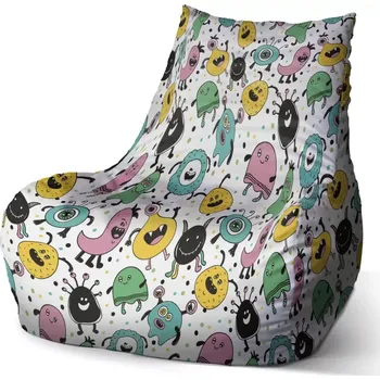 Sedací pytel Sablio Sedací vak Bean Příšerky - 60 x 70 x 70 cm
