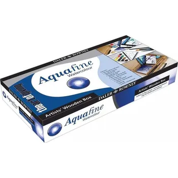 Výtvarná sada Daler&Rowney Aquafine Arists´ Wooden Box - sada v dřevěném boxu