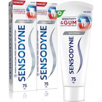 zubní pasta Sensodyne Zubní pasta na citlivé zuby a bělení White 2x75 ml