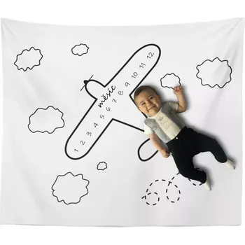 deka Sablio Milníková deka Letadlo: 100x100 cm