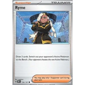 Volný čas Pokémon OBF 194/197 Ryme - Obsidian Flames Stav: Near Mint, Verze: NORMAL