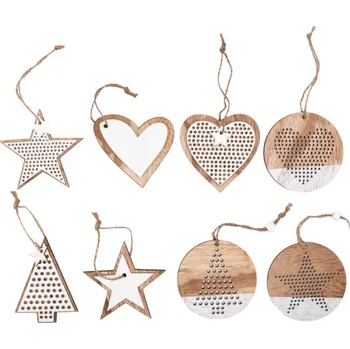 Vánoční ozdoba Vánoční ozdoby 311366 MIX (8 ks)