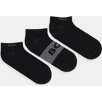 Pánské ponožky Kotníkové ponožky BOSS 3P AS Logo CC 3-pack 50543482 černá 99X, vel. 39-42