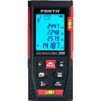 Měřící laser LASEROVÝ DÁLKOMĚR ZNAČKOVÝ SE ZÁRUKOU 50m MĚŘIČ VZDÁLENOSTI