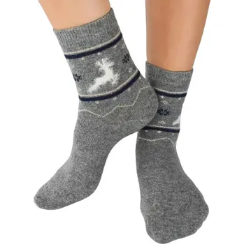 Dámské ponožky Dámské ponožky se sobem SW009 - 36-41 / šedá