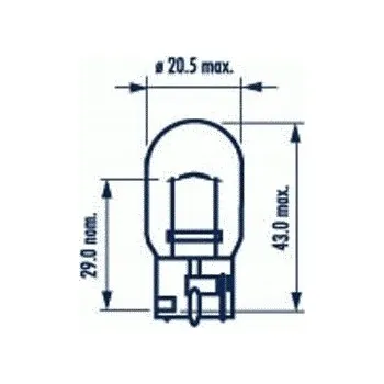 Žárovka Žárovky Narva Sada 21 W